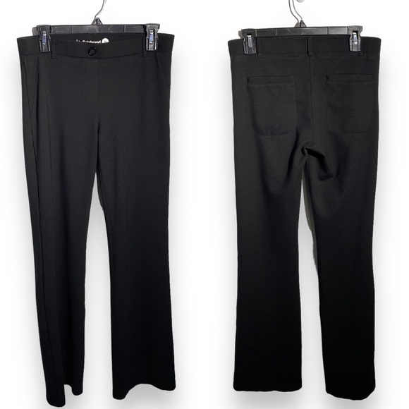 BETABRAND Boot Cut Two Pocket Dress Pants Yoga Pants Black - Picture 2 of 7
